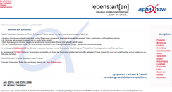 Desktop Screenshot of lebensarten.alphanova.at